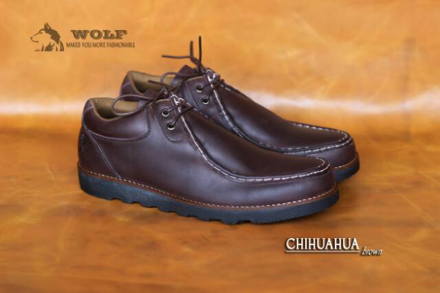 SEPATU BOOT FULL KULIT ASLI WOLF CHIHUAHUA ORIGINAL