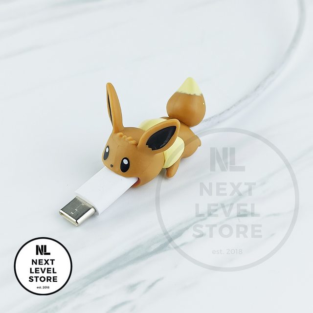 Eevee Pokemon 3D Series Cable Bite Pelindung Kabel Protection