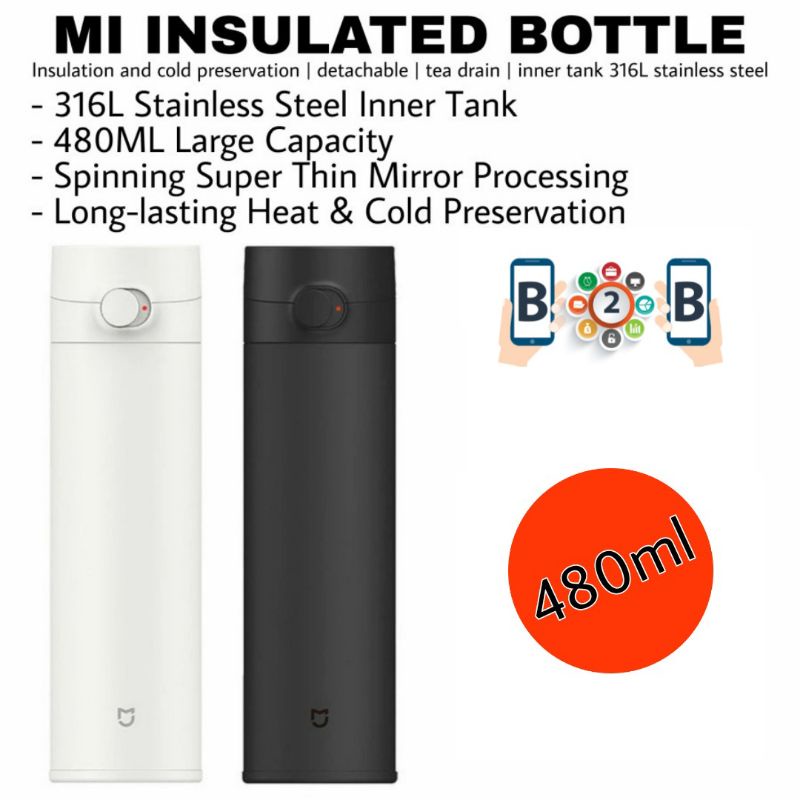 MI INSULATED BOTTLE 480ML - Thermos Botol