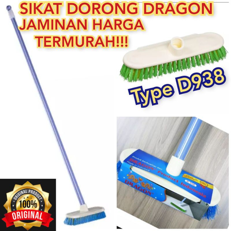 Sikat WC Gagang Panjang D938 Dragon Sikat Lantai Wc Dorong