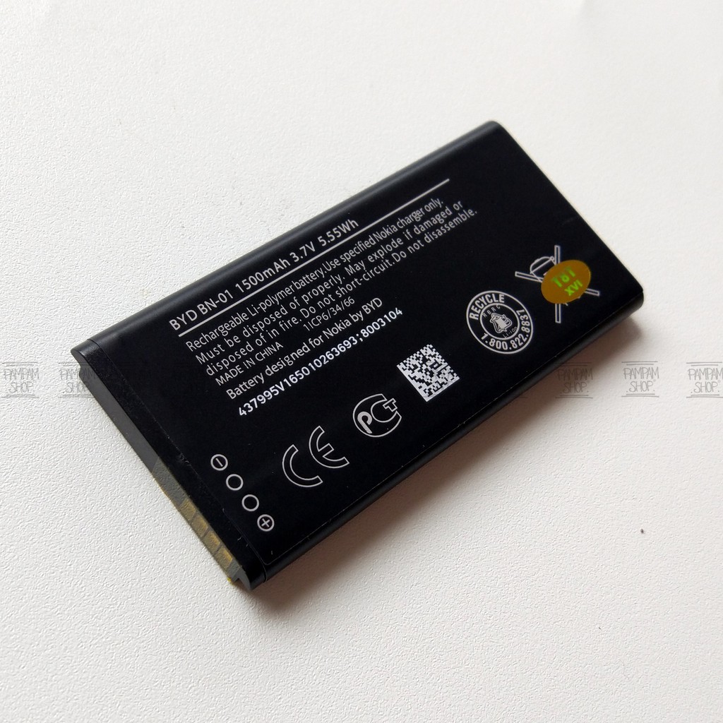 Baterai Nokia BN-01 BN01 BN 01 Lumia X Battery Batre Batrai HP Lumnia HP Handphone Ori Original