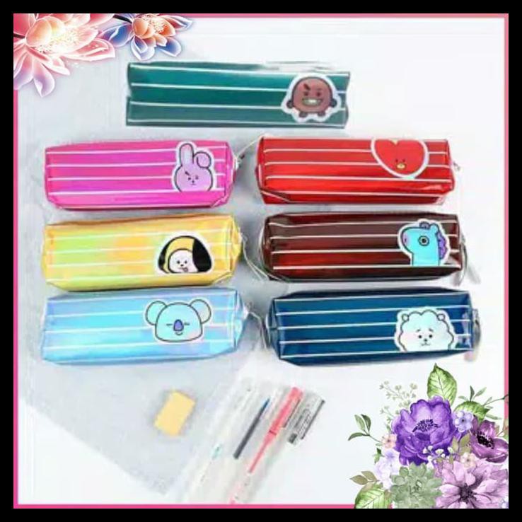 

BT21 BTS KOTAK ATK ALAT TULIS TEMPAT PENSIL KARTUN PENCIL CASE KPOP