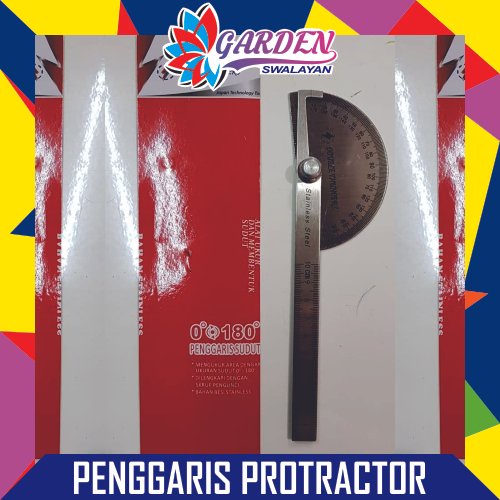 

PENGGARIS PROTRACTOR STAINLESS BUSUR DERAJAT 10 CM HALF ROUND THUNDER