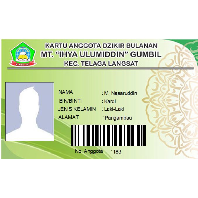 

ID CARD/KTA/Kartu Mamber