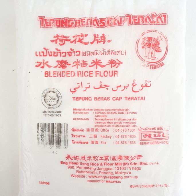 

Cuci Gudang Awal Tahun Tepung Beras cap teratai Malaysia 500gr Blended Rice Flour like Erawan Cuci