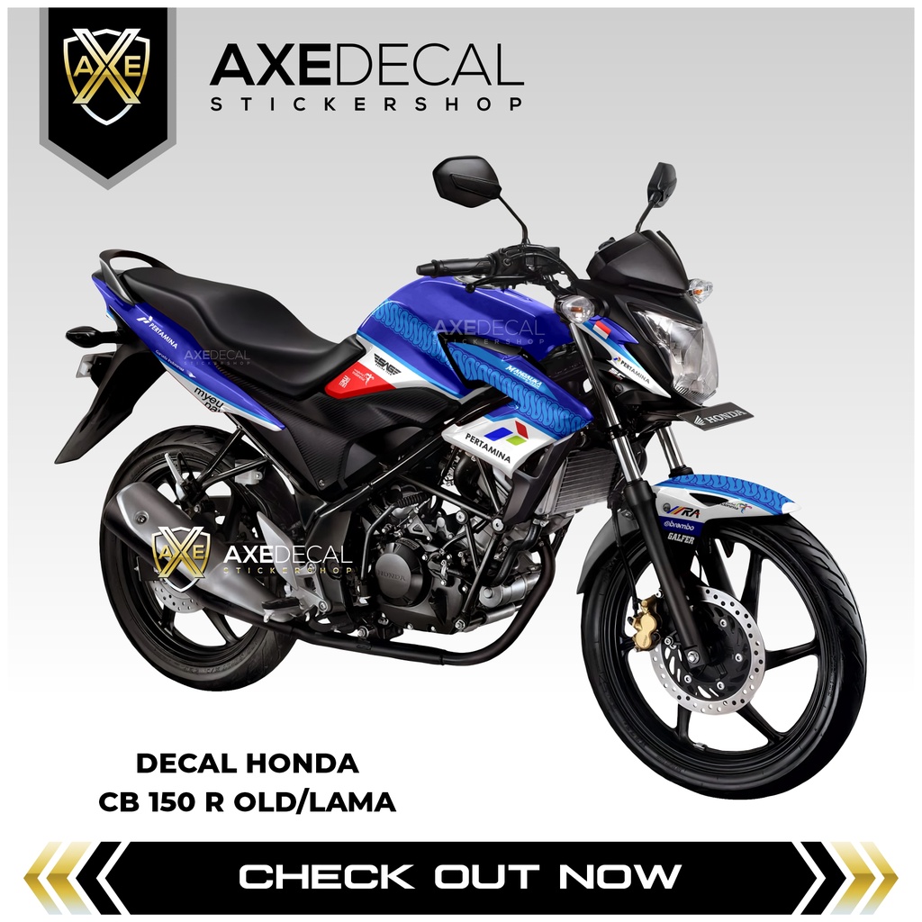 Decal Cb 150 R Lama Mandalika Pertamina Fullbody / Stiker Motor Honda CB 150R Old Desain Custom