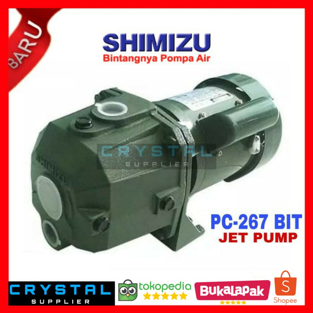 JET PUMP SHIMIZU PC-267 BIT Pompa Air / PC267BIT Sumur ...