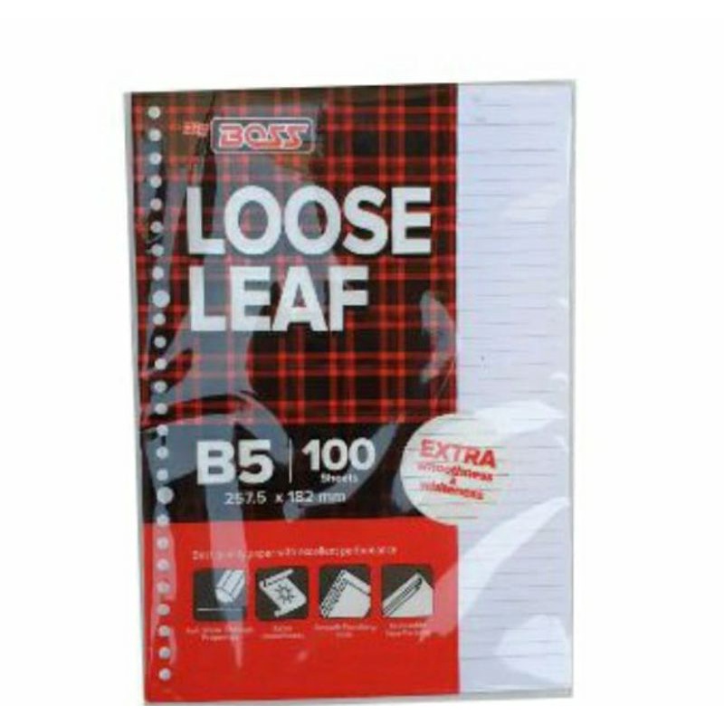 

Bigboss Loosleaf B5 Garis isi 100 lembar