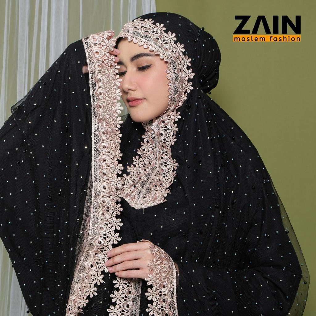 ZAIN - Mukena Dewasa Sprinkle Diamond Premium Jumbo Mewah