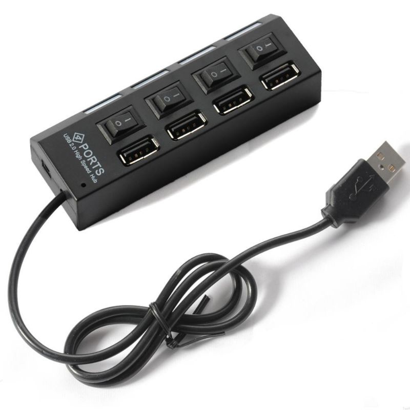 USB HUB Saklar 4 port + 4 switch (LH 131) kualitas bagus