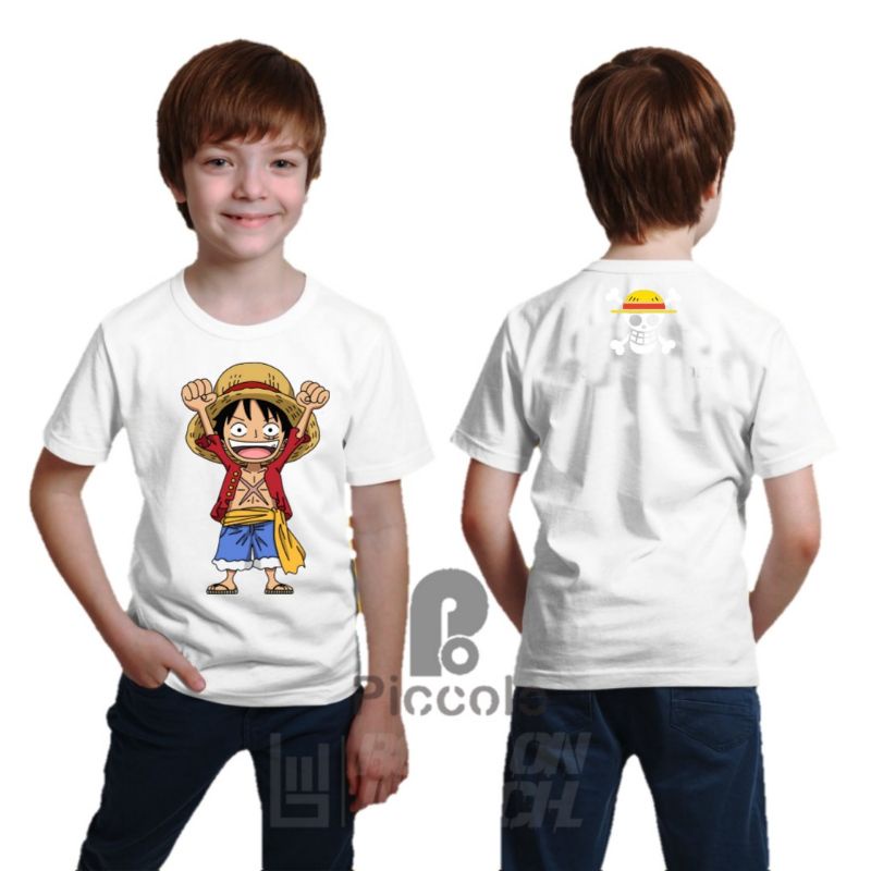 KAOS BAJU ANAK ANIME ONEPIECE BAHAN PREMIUM