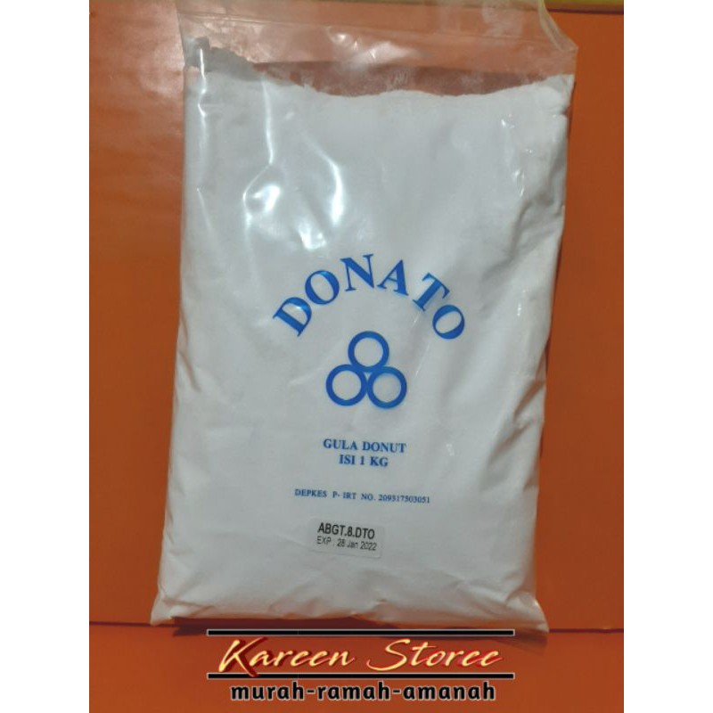 

Gula dingin/Gula bubuk/Gula halus merk Donato kemasan 1kg