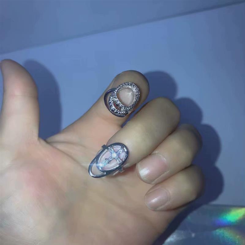 Cincin Buku Jari Aneka Bentuk Warna Silver Untuk Wanita