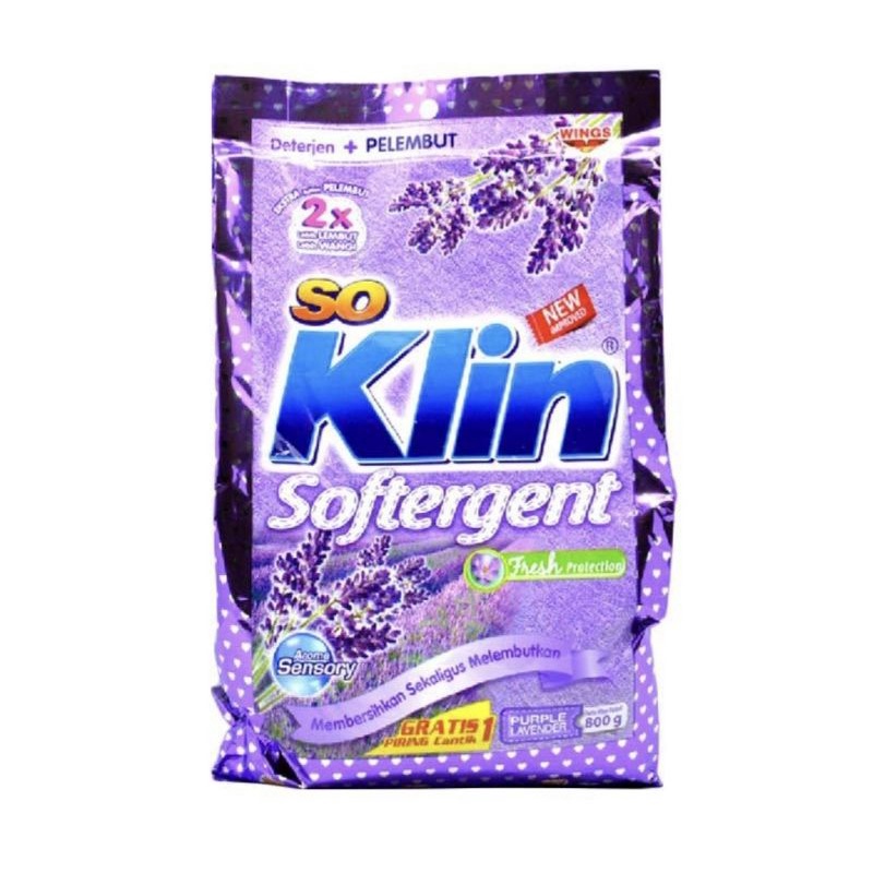 Rinso detergent bubuk royal gold/ japanese peach / rose fresh 770gr / rinso classic 770gr/ so klin softener purple 770/800gr / varian daia 800gr