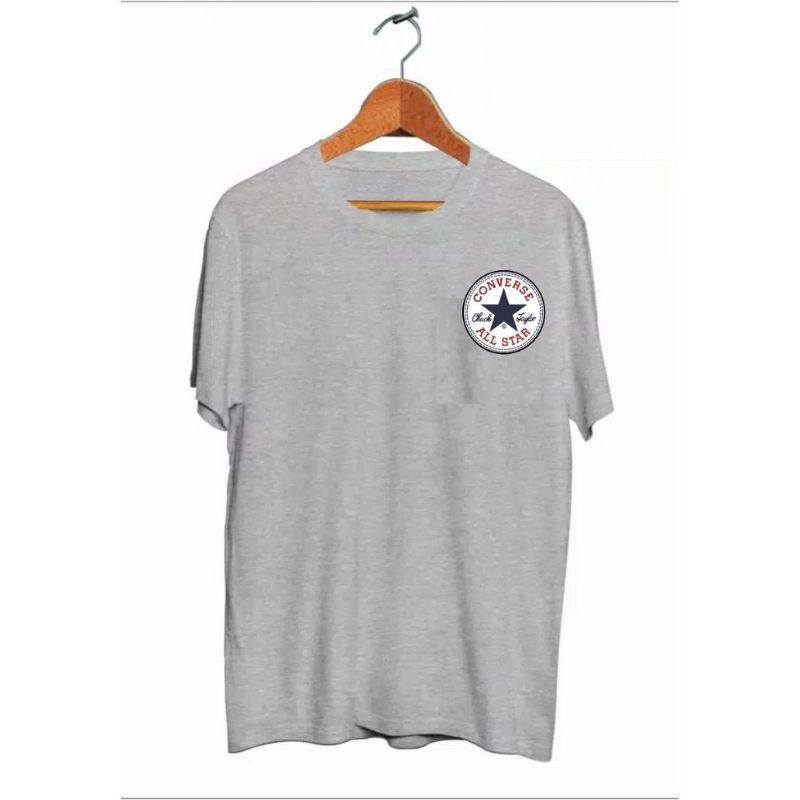 XOS - KAOS DISTRO T-SHIRT CONVERSE BAHAN KATUN 24S / KAOS UNISEX / KAOS POLOS TERBARU / KAOS LENGAN PENDEK 2021 / BAYAR DITEMPAT / KAOS CONVERSE UNISEX KEKINIAN