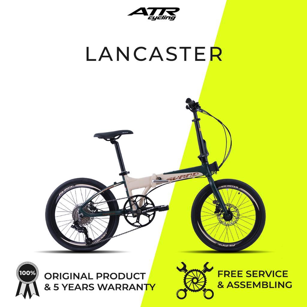Sepeda Lipat Folding Bike 20-10SP AVAND LANCASTER (20) GN-BW