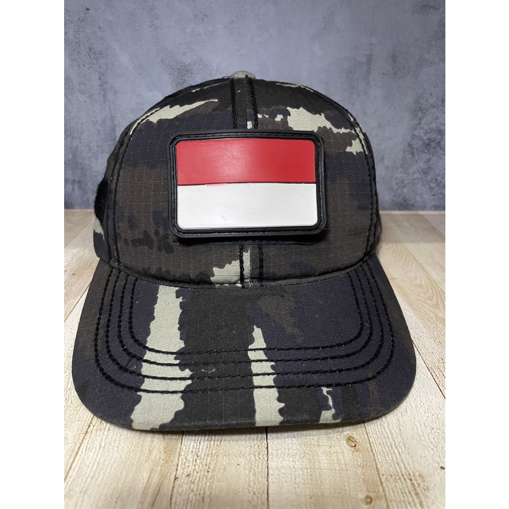 Topi Tactical Loreng Topi Velcro - Velcro Loreng -Topi Loreng Kapal AL