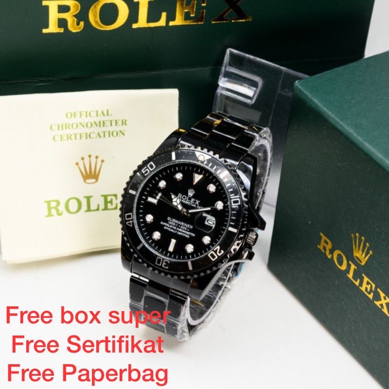 Rolex SUBMARINER Jam Tangan Pria Rantai Date Aktif Chrono Variasi