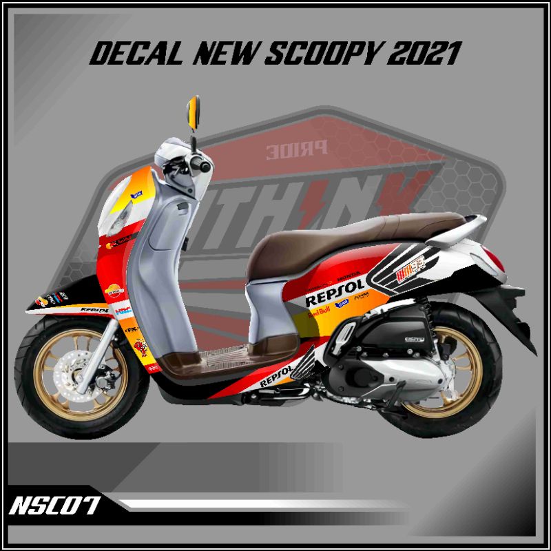 decal sticker scoopy 2021 repsol 07