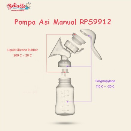 RELIABLE Manual Breast Pump Pompa ASI Manual RPS-9912