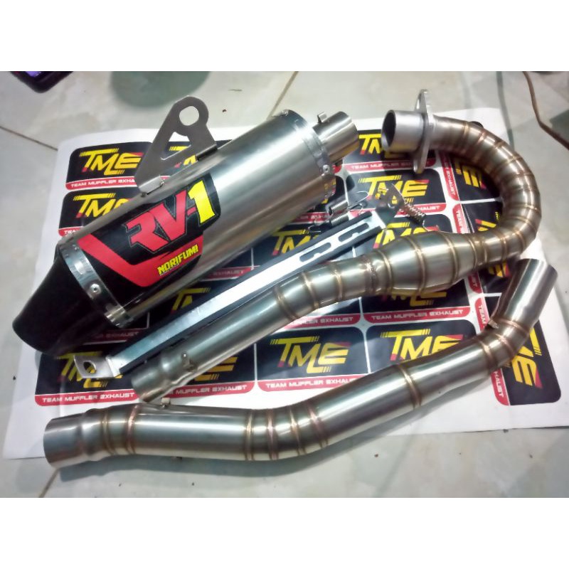 KNALPOT RV1 FULL SET UNTUK MOTOR CRF/KLX 150cc