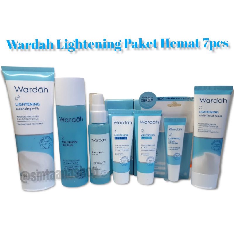 Paket Wardah Lightening | Wardah Paket Hemat Skincare 7in1