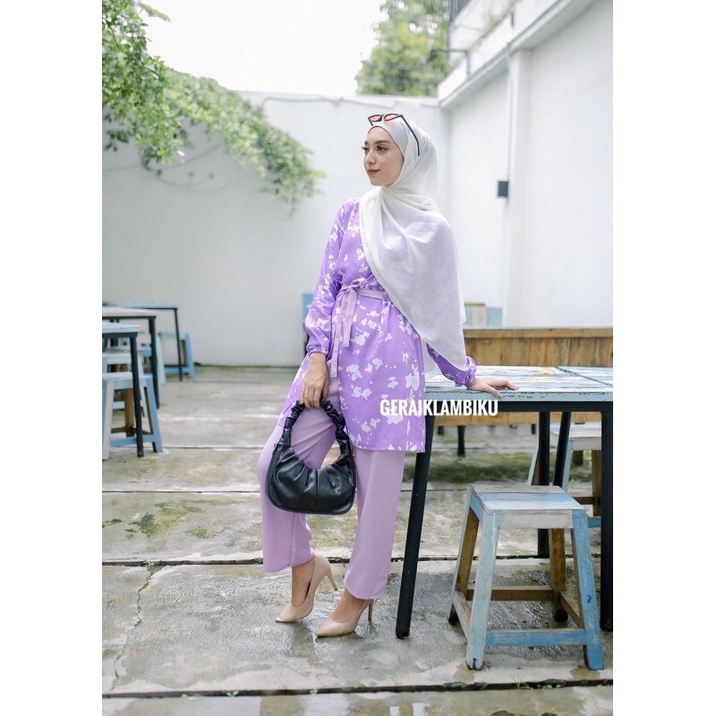 DONITA SET TIE DYE ONESET SETELAN MOTIF TIEDYE SETELAN WANITA