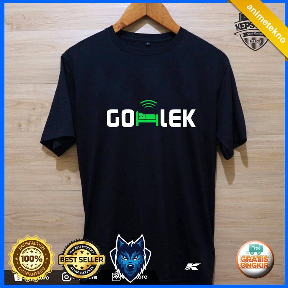 T2825 Kaos Baju Combed 30S Distro GOLEK TIDUR Gojek Grab Gocar Grabcar FAR1751
