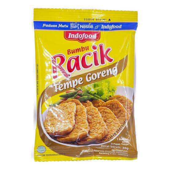 

SEMBAKO - Indofood Bumbu Racik Tempe Goreng 20 Gr