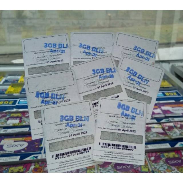 VOUCHER KOUTA AXIS 3GB 1BULAN