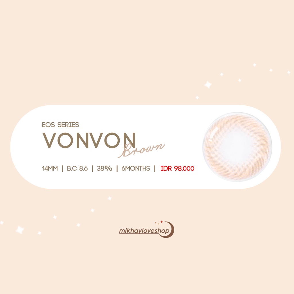 MIKHAYLOVESHOP Softlens Vonvon Brown | EOS