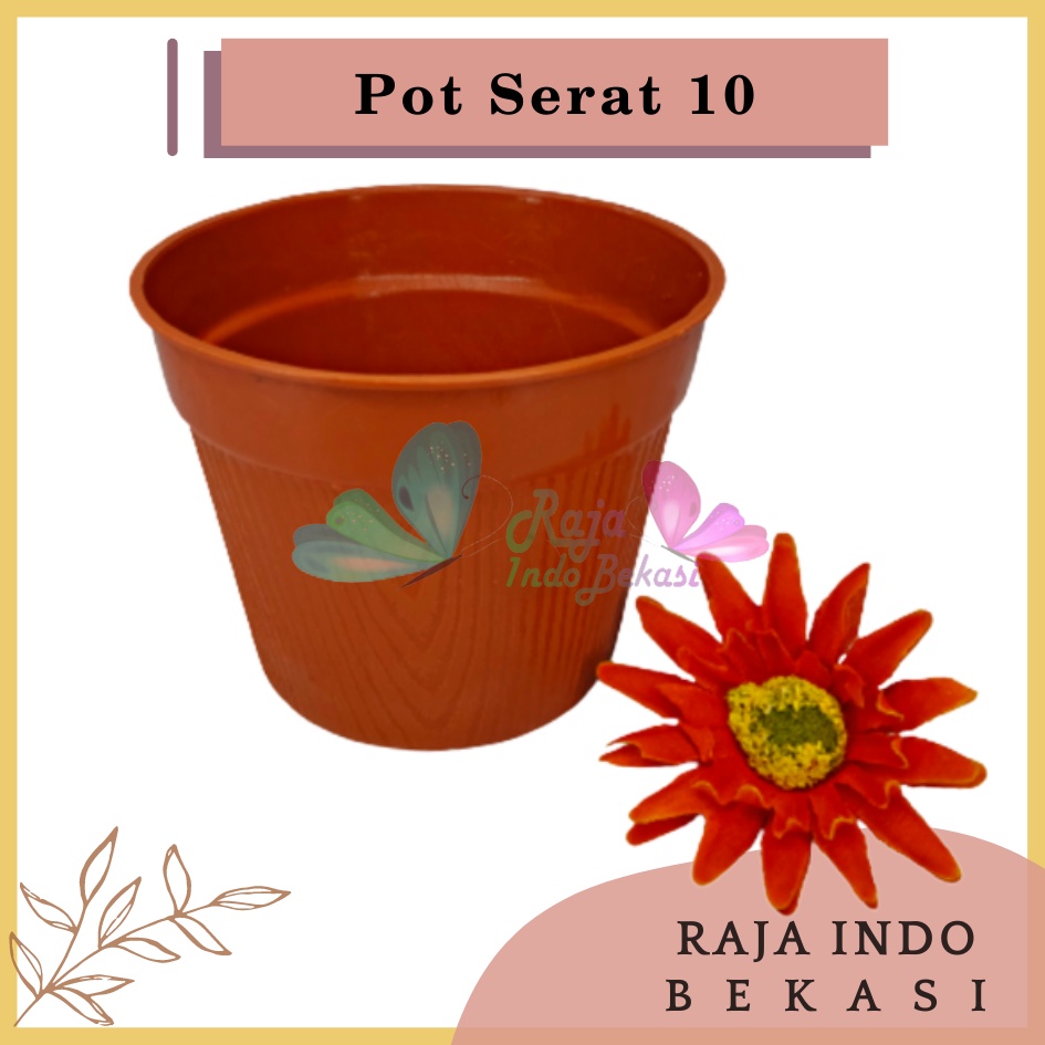 Pot Bunga 10 Cm Merah Bata Coklat Bata Pot Tanam Hias Pot Serat 10 Hidroponik Warna Murah