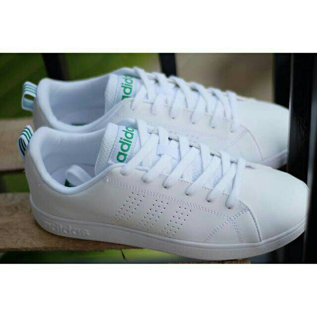 adidas neo advantage white green