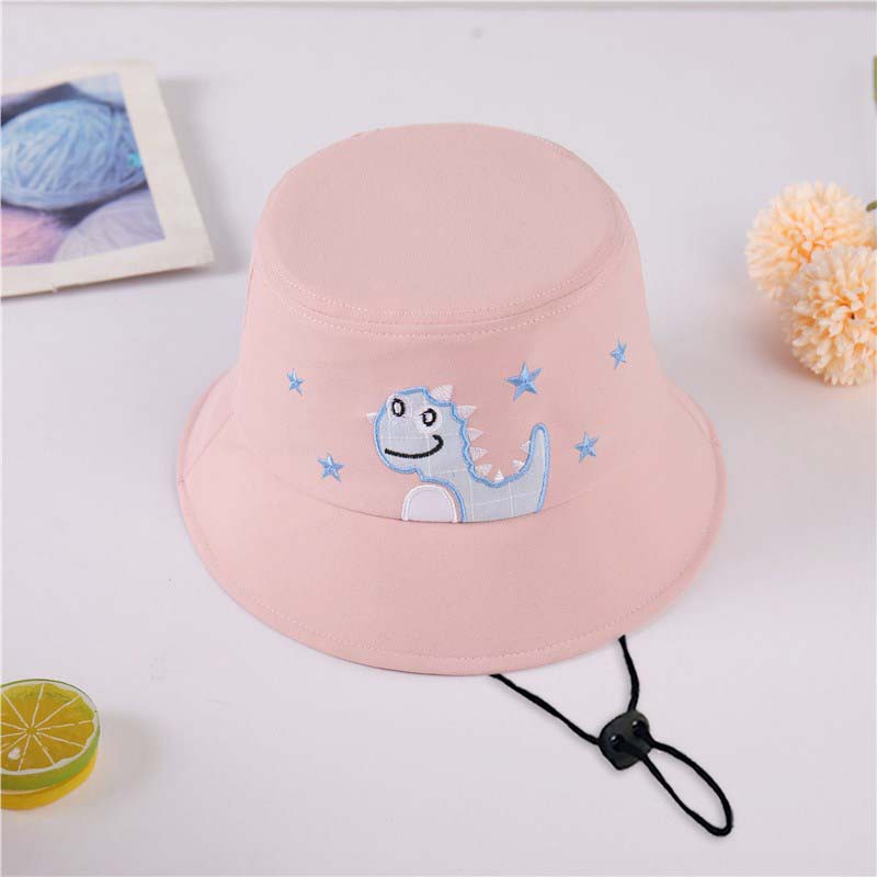 Topi Bucket Anak Bordir Dino Bintang 3 / Bucket Bordir Anak Laki Laki Perempuan