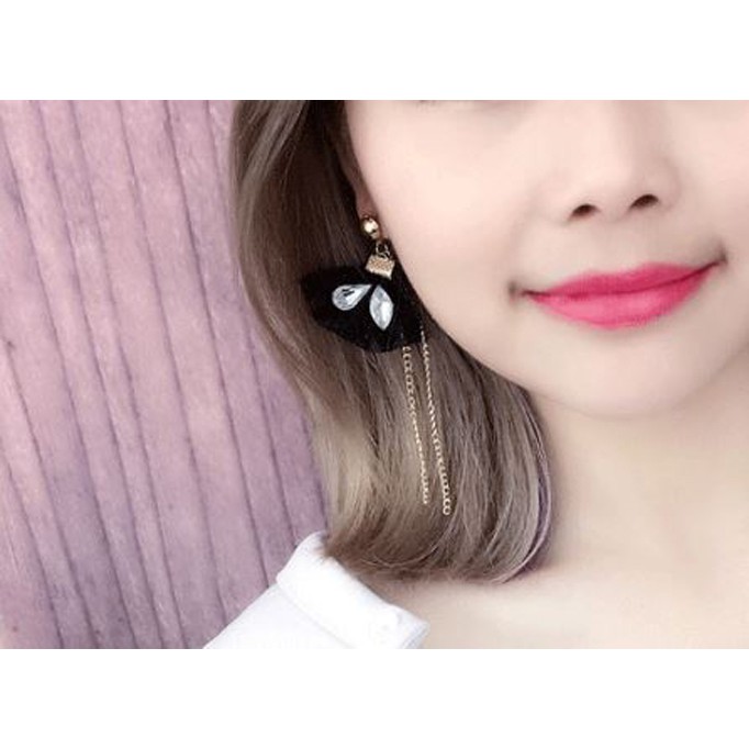 anting panjang fashion lace tassel rantai long dangling earring (1H3) jan109