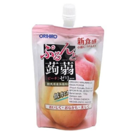

Orihiro Fruit Konyaku Jelly Drink : Peach 130 Gram. jelly jepang. made in jepang