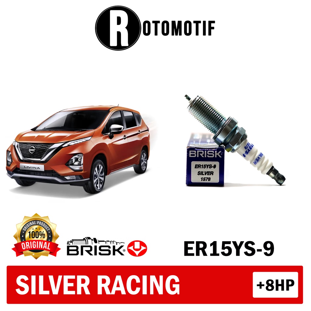 Busi Mobil Nissan All New Livina Brisk Silver Racing ER15YS-9