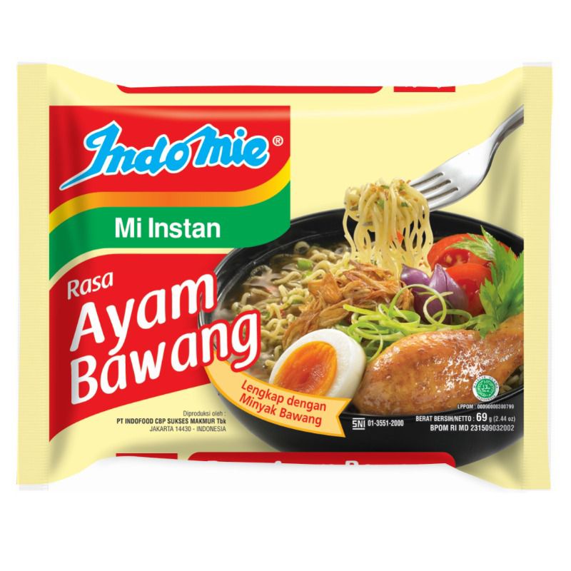 

Indomie kuah ayam bawang 69 gr