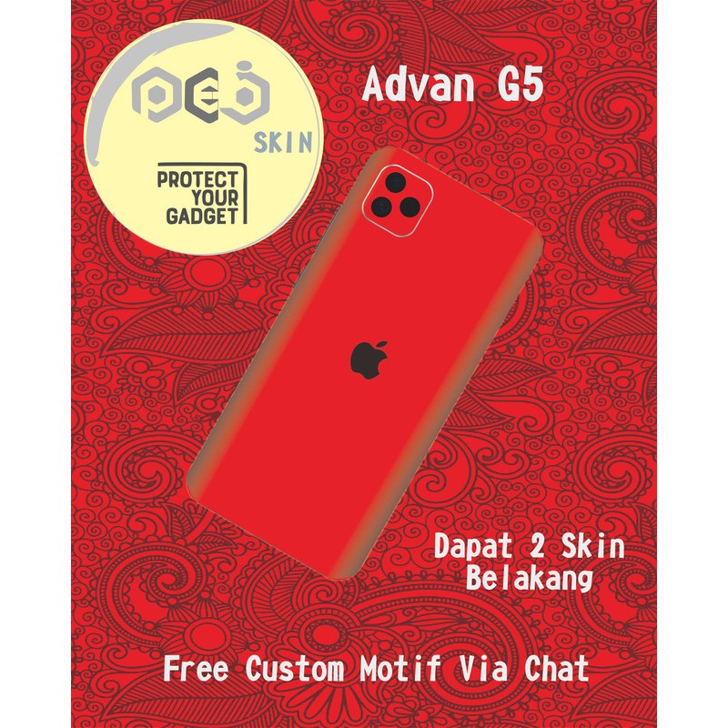 Garskin HP Advan G5 Motif Iphone Red - Free Custom Motif Via chat