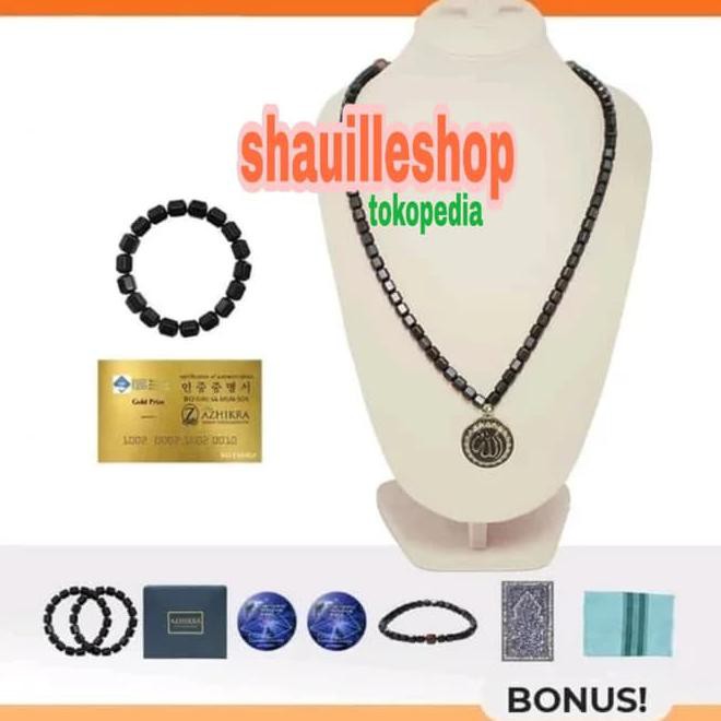 KALUNG GELANG KESEHATAN AZHIKRA ORI - TASBIH AZIKRA BLACK JADE AZZIKRA