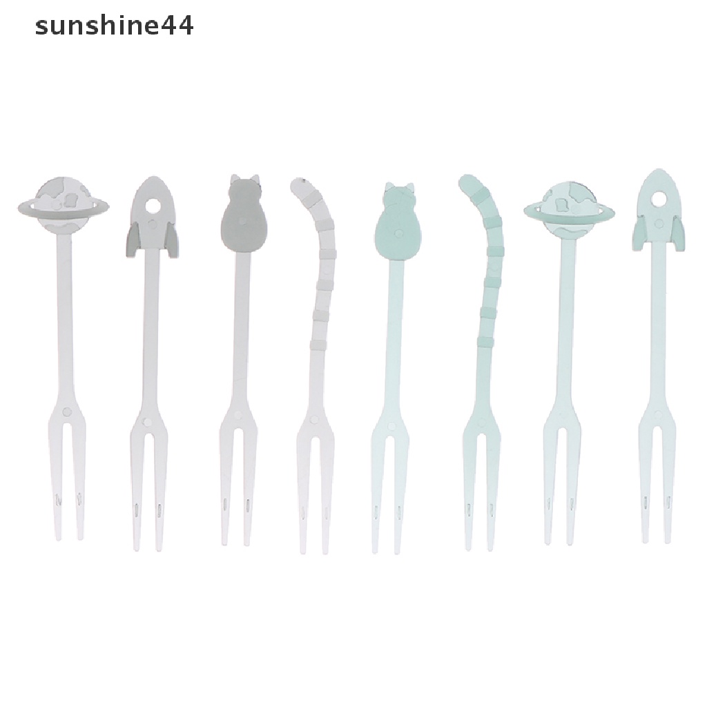 Sunshine 36pcs Tusuk Gigi Mini Desain Kartun Untuk Buah / Snack / Kue / Dessert