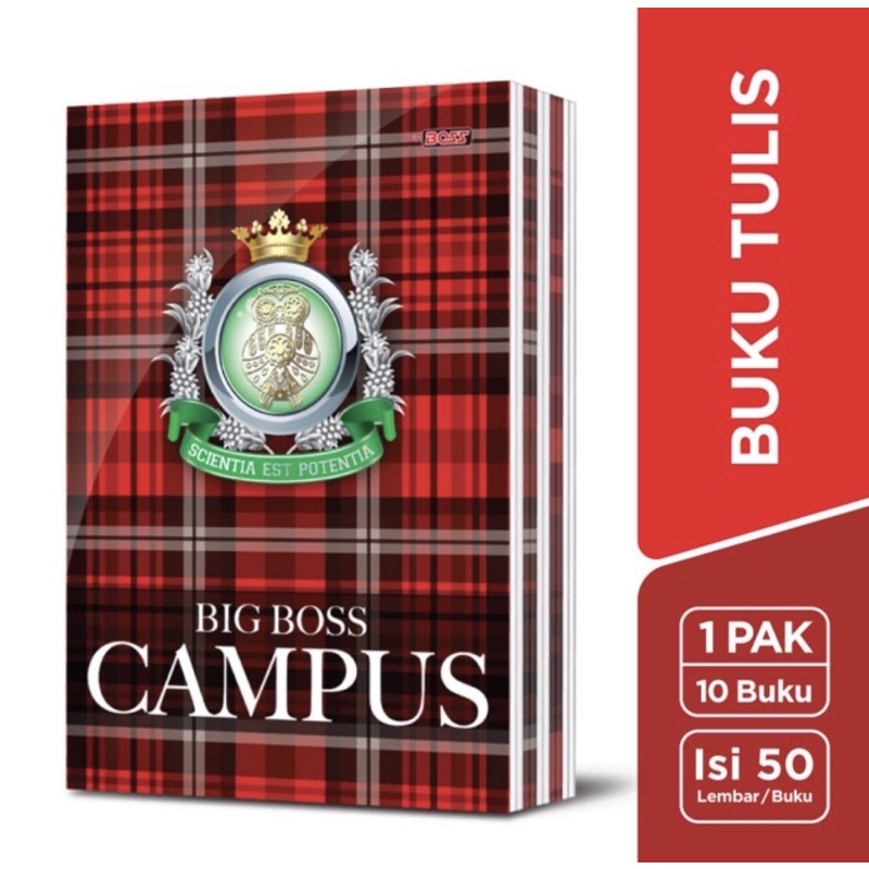 

BUKU TULIS CAMPUS 50 SIDU BIG BOSS 50 LEMBAR CAMPUS BIGBOSS