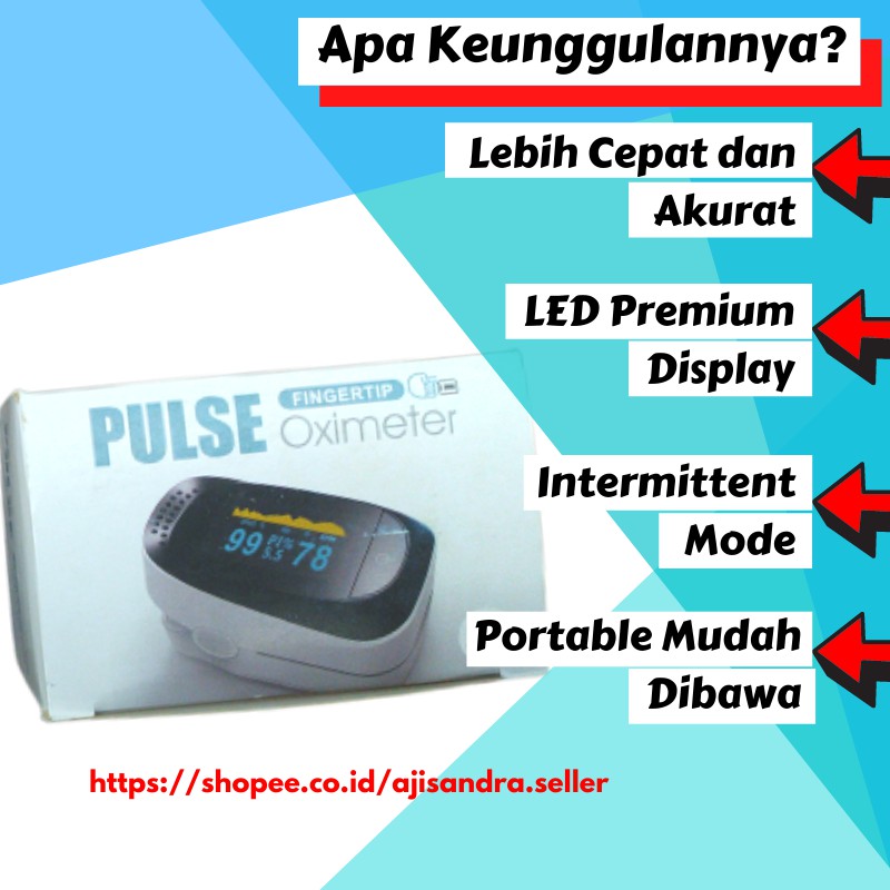 Alat Oxymeter fingertip Oximeter pengukur kadar oksigen spo2 detak jantung A02 saturasi Oksigen