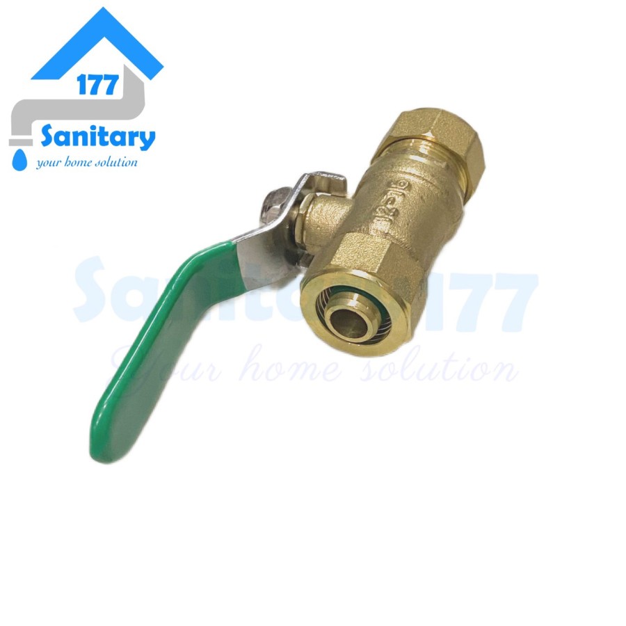 Stop Kran Sambungan air Panas Kuningan 1/2 inch Lj11-Ball Valve Ballvalve Stop Keran air Water Heater 1/2 ke 1/2