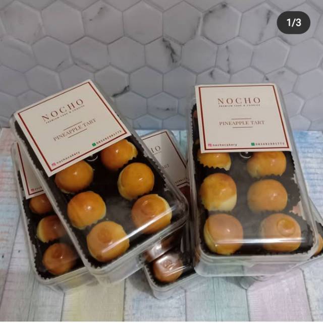 

KUE KERING NASTAR CLASSIC KEJU NOCHO CAKERY HOMEMADE PINEAPPLE TART 500 GR