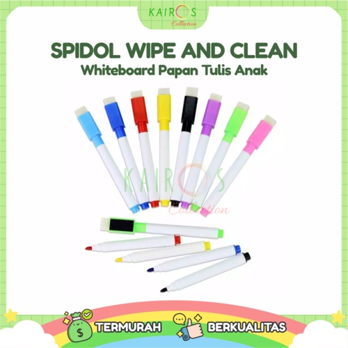 Spidol Wipe and Clean Whiteboard Papan Tulis Anak