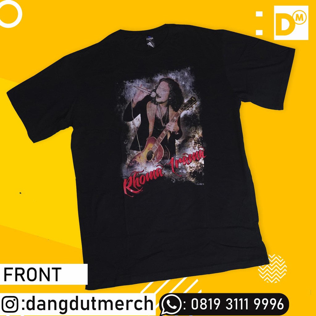 KAOS RHOMA IRAMA SONETA BERGITAR HITAM