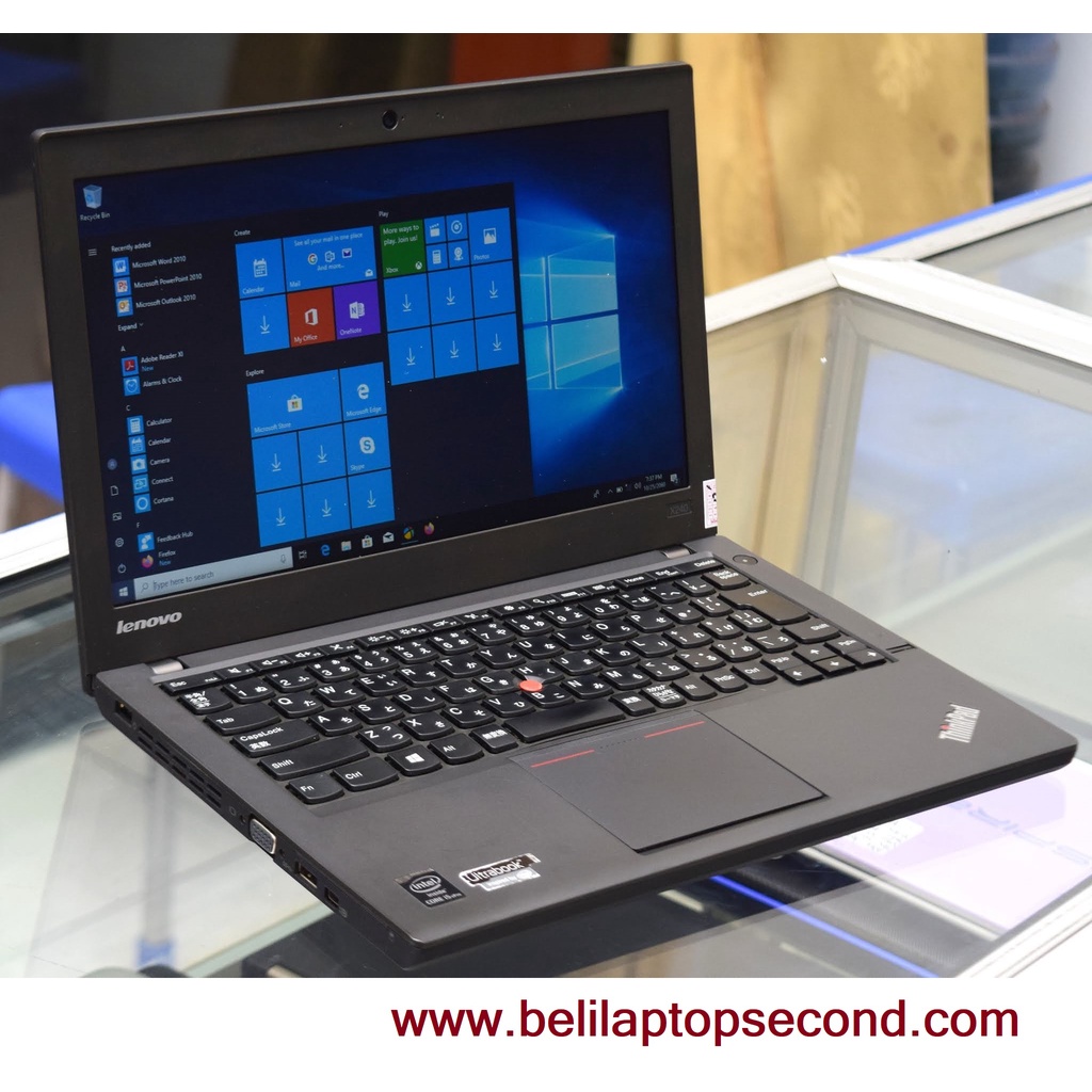 Laptop lenovo murah canggih i5 gen4 ram 8 SSD256 awet mulus lake new Lenovo Thinkpad X240 Core i5 Gen 4TH