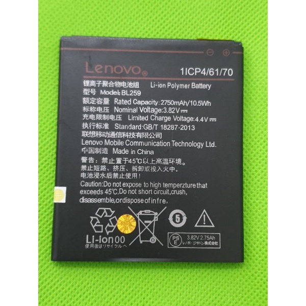 BATERAI ORIGINAL LENOVO A602046 K5 PLUS BL259 ORI 100% NEW