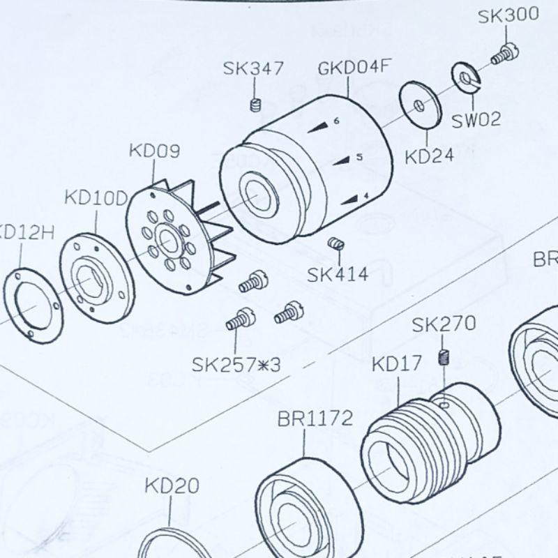 KD04F Original Siruba Poly Mesin Jahit Obras 700F